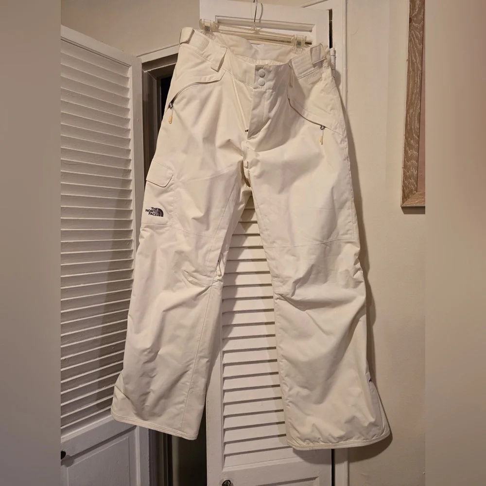 The North Face Women's Cream Snow Pants - Picture 1 of 11